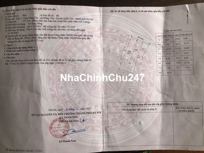 Chính chủ bán đất vị trí trung tâm huyện Quốc Oai TL412B giá 3.75 tỷ