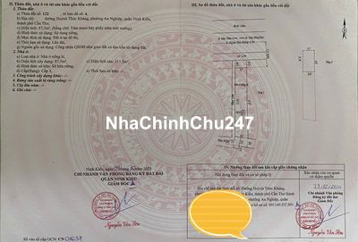 Nhà bán chính chủ mặt tiền chợ An Nghiệp.