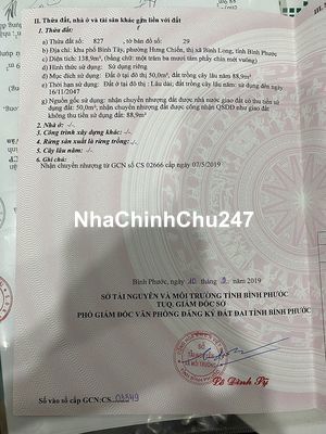 CHÍNH CHỦ BÁN LÔ ĐẤT MẶT TIỀN KP.BÌNH TÂY, P.HƯNG CHIẾN, BÌNH LONG, BP