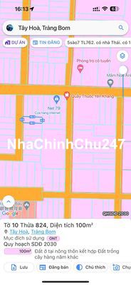 Cần Bán Đất Chính Chủ Tây Hoà. Cách Chợ, trường, QL1A 800m