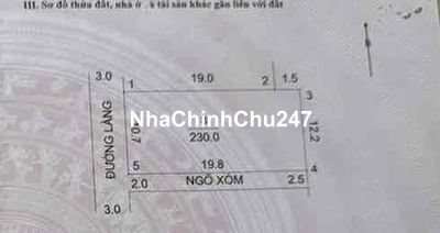 Nhà mặt đường chính chủ cần bán