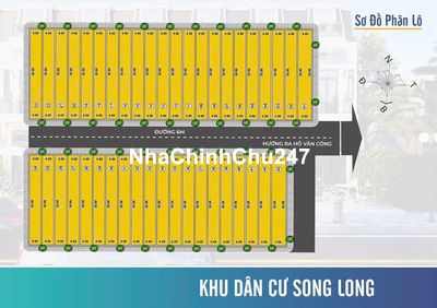 Bán 20 Lô Đất Thổ Cư Khu Dân Cư Song Long Residence Chỉ 1,55 Tỷ/Lô