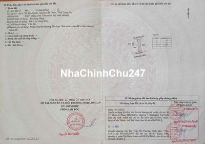 ĐẤT NỀN KHU DÂN CƯ TÂN TRẠCH GẦN CHỢ RẠCH KIẾN MẶT TIỀN ĐƯỜNG SỐ 1 SHR