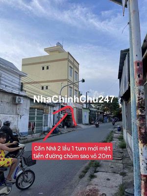 NHÀ 2 LẦU 1 TUM MỚI MẶT TIỀN ĐƯỜNG BUÔN BÁN GẦN KCN VSIP1 DTSD 190M