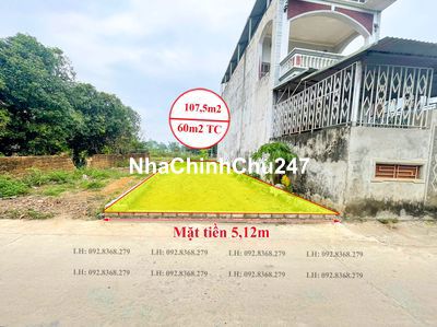 3,5 tỷ có 107m2 Đất nền Hoà Lạc. Đường chính Kinh Doanh tại Bình Yên