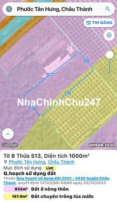 Tôi chính chủ cần bán 1.000m2 đất sổ riêng, dân cư đông, được xây nhà.