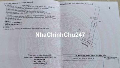 Nền 219M² có 50tc lộ 4m thuôc Phước Thới