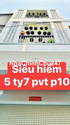 CHÍNH CHỦ BÁN NHÀ 5 TỶ 6 PVT P10