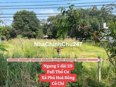 Đất Xã Phú Hoà Đông Full thổ cư chính chủ