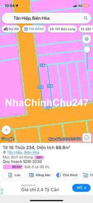 đất 2 mặt tiền phường tân hiệp