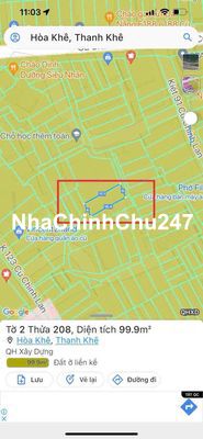 BÁN ĐẤT KIỆT CẠNH CHỢ THANH KHÊ