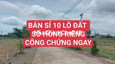 BÁN SỈ 10 LÔ ĐẤT THỔ CƯ- ĐẦU TƯ-LÀM NHÀ VƯỜN- XÂY TRỌ-GỌI EM XEM ĐẤT