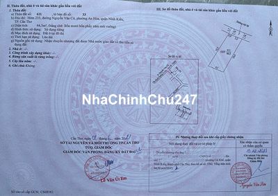 Chính chủ bán đất ở P. An Hòa, Q. Ninh Kiều - 100% thổ cư, giá 1,15 tỷ