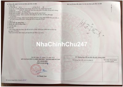 CHÍNH CHỦ BÁN ĐẤT NGÕ 25 CHÙA THÔNG, TX SƠN TÂY, HÀ NỘI