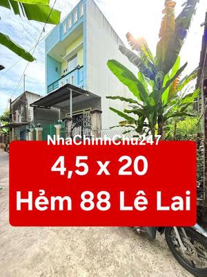 NỀN THỔ CƯ RỘNG - HẺM 88 LÊ LAI - NGAY TRUNG TÂM TP