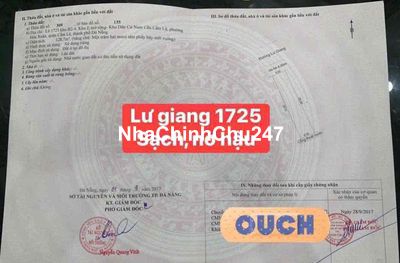 Chủ Bán Lô đẹp đường 7,5m Lư Giang - Hoà Xuân.