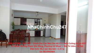 Chính Chủ Bán Căn Hộ CT1 Nam Cường Khu Đô Thị Mới Cổ Nhuế, Bắc Từ Liêm