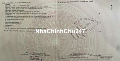 Nền 390triệu 5×16.16 full thổ, lộ 4M rạch Ba Rích