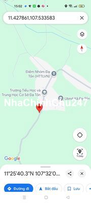 Đất mặt đường nhựa lớn, gần tường học Đa Tồn, 228m2 Ms Viêm