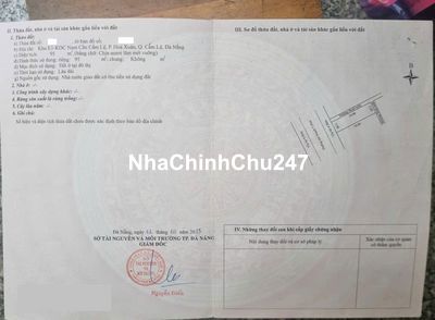 Bán đất tặng nhà đường Đô Đốc Lộc, gần chợ Hòa Xuân