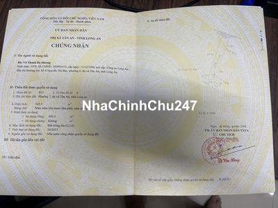 Chính chủ cần bán đất mặt tiền phường 7