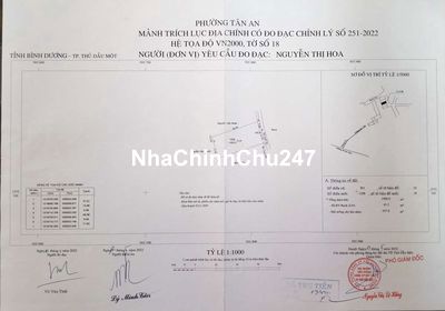 Đất chính chủ-TDM Bình Dương