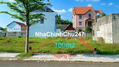 Đất SHR, 100m2 (5x20) full thổ cư, xây dựng tự do, xã Tân Phú Trung