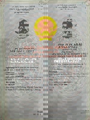CHÍNH CHỦ CẦN BÁN 2 CĂN NHÀ CẤP 4, PHƯỜNG TÂN CHÁNH HIỆP, QUẬN 12.