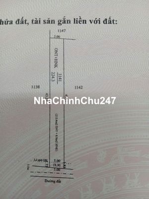 Chính chủ bán đất full thổ.