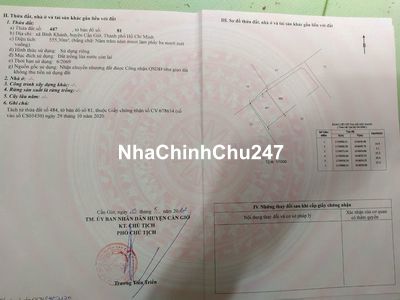 Chính chủ cần bán lô 555,3m2 MT đường Cá Sức, Bình Khánh, Cần Giờ