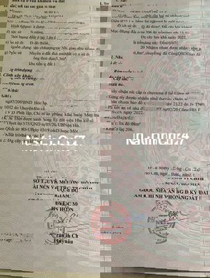 Lô đất DT: 7,92 x 28 (nở hậu: 8,05m - CN: 222m2),hẻm ôtô thông