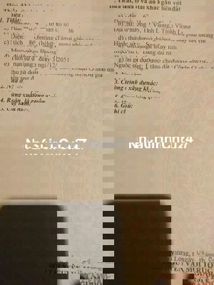 Chính chủ khu Minh Linh