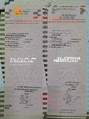 CHÍNH CHỦ CẦN BÁN 7 LÔ ĐẤT LIỀN KỀ 100% THỔ CƯ 10X48M