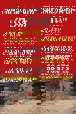 chủ cần tiền bán lô 2 mặt tiền , tôn đản , cao sơn pháo