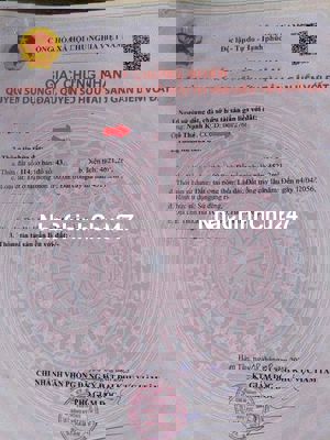 Chính Chủ Bán Đất HH 4621m2, Tc 100m2, MT 58m, Đường xe hơi