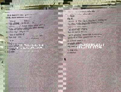 Chính chủ cần tiền bán gấp đất thổ cư khu 2 Thị Trấn Cần Đước, Long An