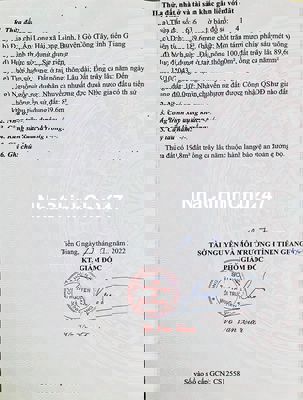 CHÍNH CHỦ BÁN ĐẤT THỔ CƯ TẠI XÃ LONG BÌNH, GÒ CÔNG TÂY TIỀN GIANG