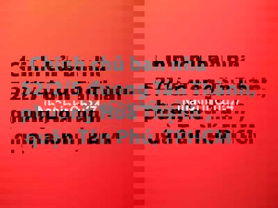 Chinh chủ ban nhà 3 lầu dia chỉ 52/2/5 đuong Tân Thành,  Tân Phú