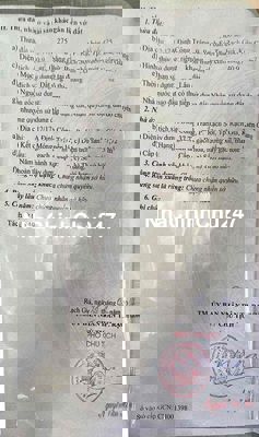 BÁN NHÀ 100% THỔ CƯ, SỔ ĐỎ 1 CHỦ ***