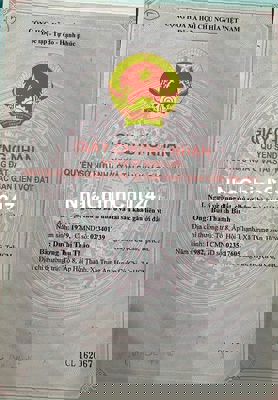 CHÍNH CHỦ BÁN ĐẤT TRUNG TÂM XÃ TRUNG AN, CỦ CHI