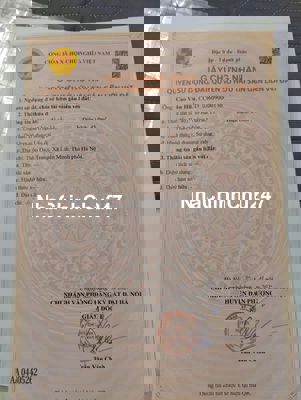 Bán đất thổ cư chính chủ