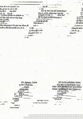 Chính chủ bán đất Phường Bình Lộc, Long Khánh, Đồng Nai, 120m2.