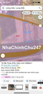 Chính Chủ hạ giá 300tr cần ra gấp lô đất như hình