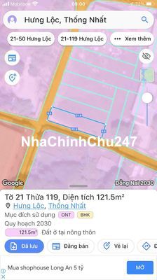 ĐẤT CHÍNH CHỦ MUỐN BAN