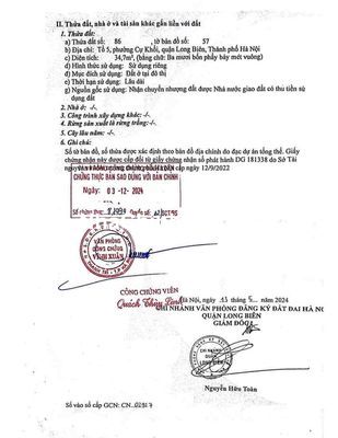 Chính chủ bán đất Cự Khối trong đê