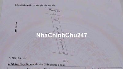 ĐẤT CHÍNH CHỦ CỦA GIA ĐÌNH ( CẦN BÁN )