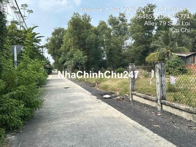 Chính chủ bán Đất suối lội x. củ chi 200m2, 2 mặt tiền, nở hậu