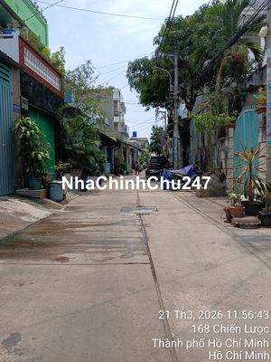 Đất chính chủ 4*20 = 80m2 hẻm 6m Chiến Lược, Bình Trị Đông - HHMG
