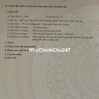 Đất Chính Chủ