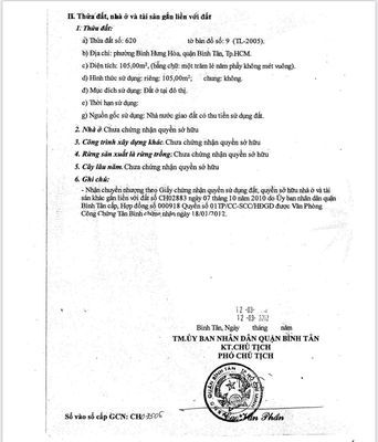 Mặt Tiền 105m2 Đường Số 18 Chính Chủ Cần Bán